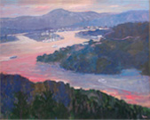 「港暮色」 佐々木 勉