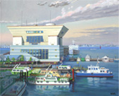 「港、夕色」 深瀬 寛